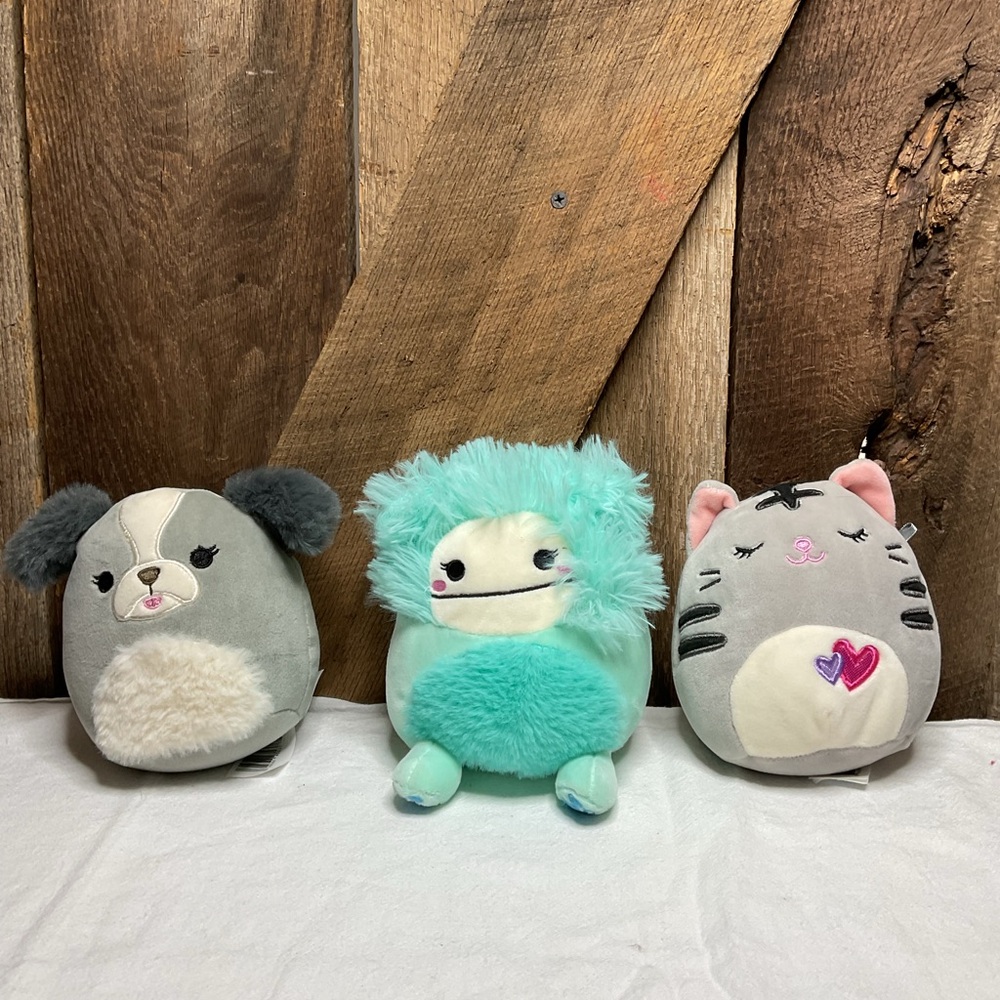 Lot of 3 Squishmallow 5 Inch Pals